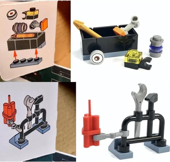 Lego Marvel - Guardians Of The Galaxy (2014) Day 6 – Tool And Weapons Rack And Box Of Rocket’S Stuff ürün görseli 1