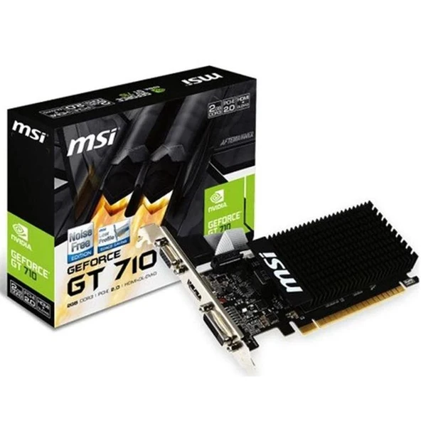 MSI GT 710 2GD3H LP 64 Bit DDR3 2 GB Ekran Kartı ürün görseli 1