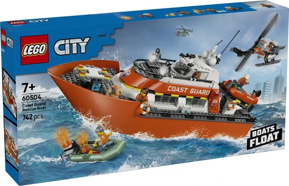 LEGO City 60504 Coast Guard Rescue Boat ürün görseli 1