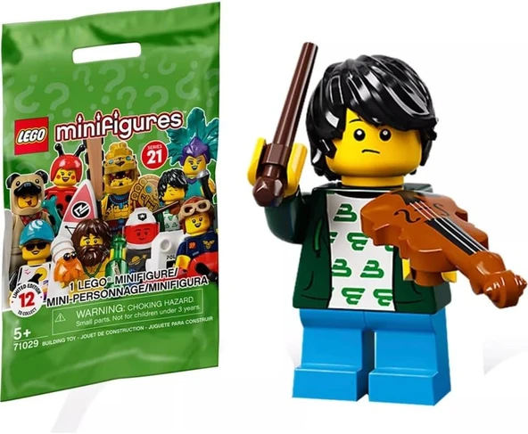 Lego 71029 Minifigür Seri 21 2 - Violin Kid Minifigür ürün görseli 1