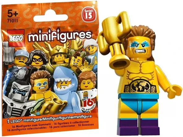 Lego 71011 Minifigür Seri 15 14 - Wrestling Champion Minifigür 5610015870266 ürün görseli 1