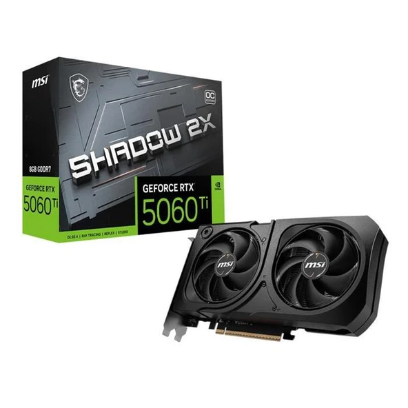 MSI RTX 5060 TI 8G Shadow 2X OC Plus G506T-8S2CP 128 Bit GDDR7 8 GB Ekran Kartı ürün görseli 1