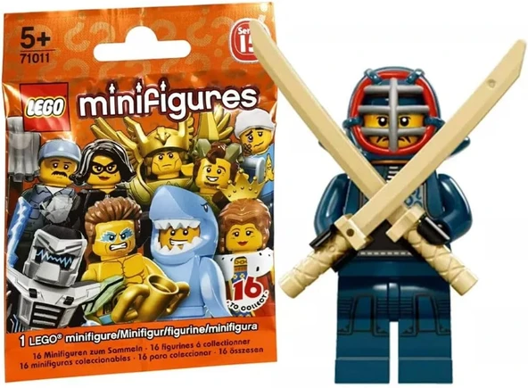 Lego 71011 Minifigür Seri 15 12 - Kendo Fighter Minifigür 5610015870265 ürün görseli 1