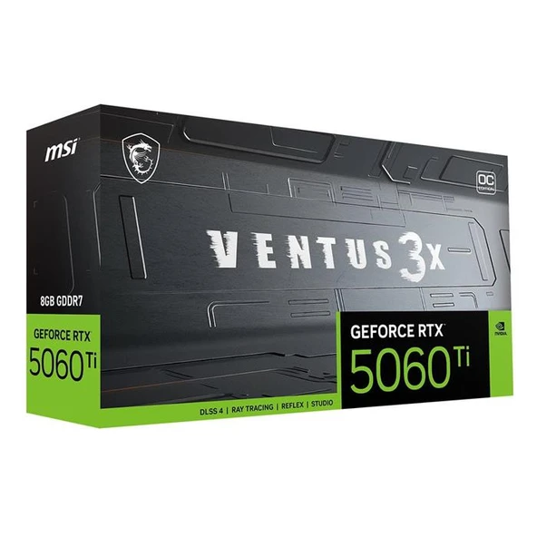 MSI RTX 5060 TI 8G Ventus 3X OC G506T-8V3C 128 Bit GDDR7 8 GB Ekran Kartı ürün görseli 1
