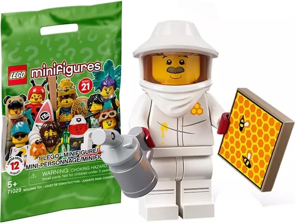 Lego 71029 Minifigür Seri 21 7 - Beekeeper Minifigür ürün görseli 1