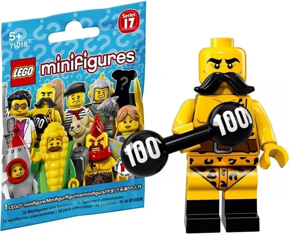 Lego 71018 Minifigür Seri 17 2 - Circus Strongman Minifigür ürün görseli 1