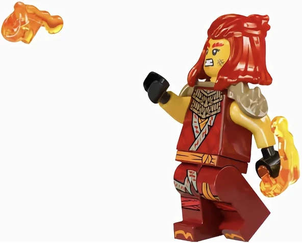 Lego Lego Ninjago - Yeni Wyldfyre Dark Red Tunic Orijinal Minifigür 5701111125765 ürün görseli 1