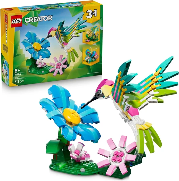 Lego Creator 3’Ü 1 Arada Vahşi Hayvanlar: Renkli Sinek Kuşu 31384 – 8 Yaş Ve Üzeri Çocuklar Için Kel ürün görseli 1