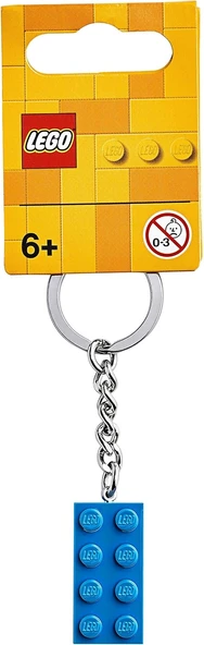 Lego Brick 853993 2X4 Bright Blue Keyring - Resim 2
