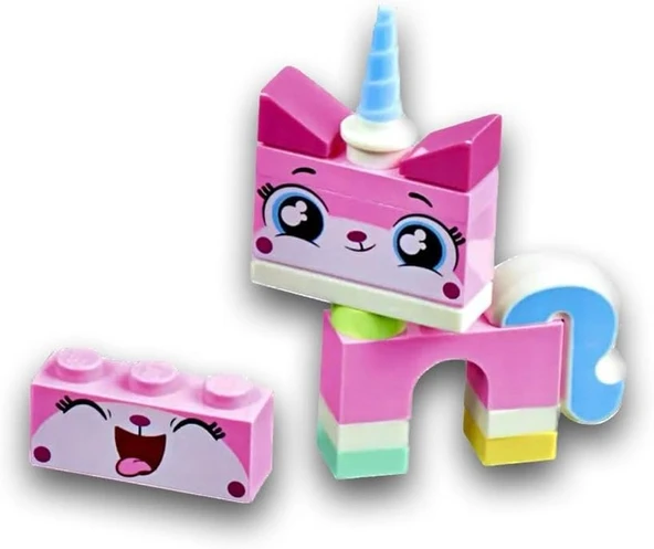 Lego Unikitty - Çift Suratlı Gülen Unikitty Orijinal Minifigür ürün görseli 1