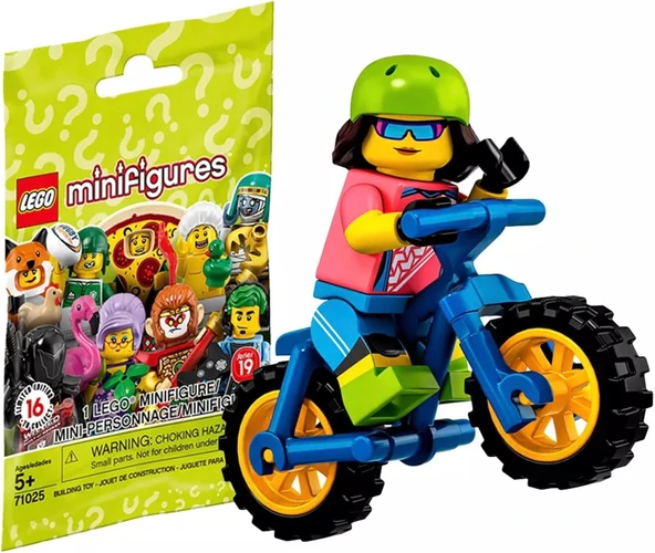 Lego 71025 Minifigür Seri 20 16 - Mountain Biker Minifigür ürün görseli 1
