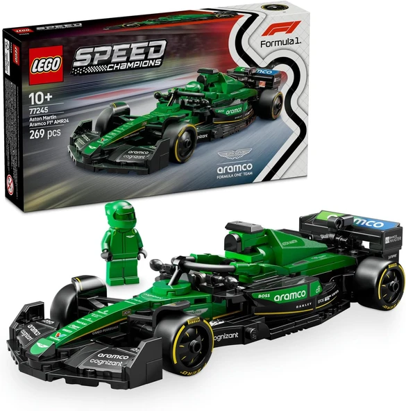 Lego Speed Champions Aston Martin Aramco F1 Amr24 Yarış Arabası 77245 – 10 Yaş Ve Üzeri Için Koleksi ürün görseli 1
