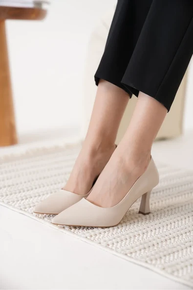Kadın Bej Stiletto TR12MS06D - Resim 7