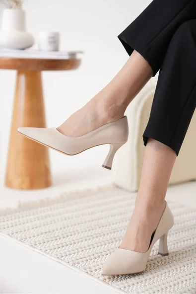 Kadın Bej Stiletto TR12MS06D - Resim 8