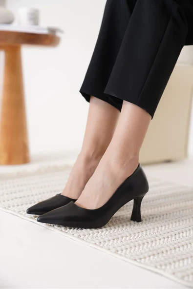 Kadın Siyah Stiletto TR12MS06A - Resim 4