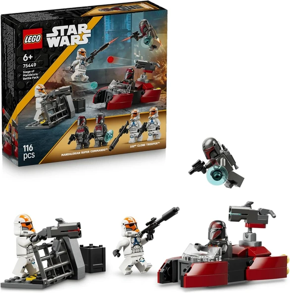 Lego Star Wars Mandalore Kuşatması Savaş Paketi 75449-6 Yaş Ve Üzeri Çocuklar Için 2 Mandalorian Süp ürün görseli 1