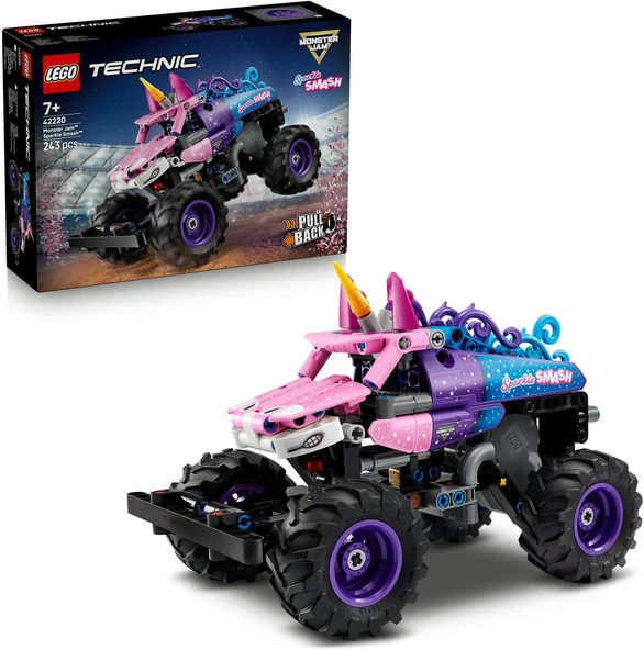 Lego Technic Monster Jam Sparkle Smash Çek–Bırak 42220 – 7 Yaş Ve Üzeri Çocuklar Için Işıltılı Yıldı ürün görseli 1