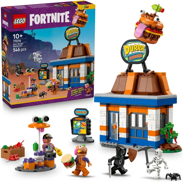 Lego Fortnite Durrr Burger Restoranı 77076-10 Yaş Üzeri Çocuklar Için Bronz Bombacı, Burger Bey, Ruh ürün görseli 1
