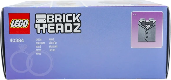 Lego Brickheadz 40384 Wedding Groom - Resim 5