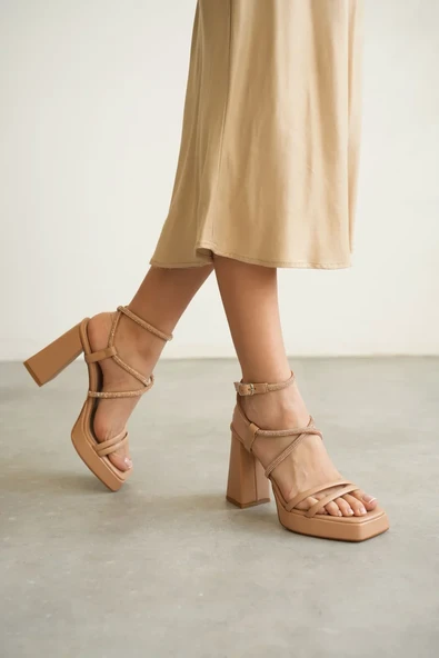 Kadın Nude Topuklu Sandalet TR12MY02D ürün görseli 1