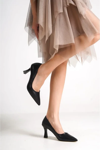 Kadın Siyah Stiletto TR12MS06A - Resim 9