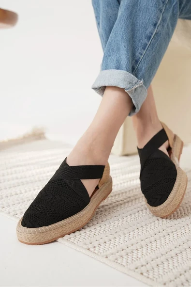 Kadın Siyah Espadril Ayakkabı TR19MY01A ürün görseli 1