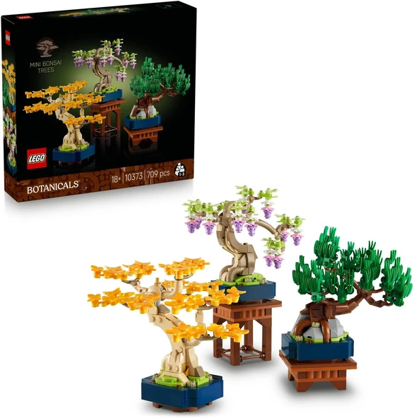 Lego Botanicals Mini Bonsai Ağaçları 10373 – Ginkgo, Wisteria Ve Siyah Çam Ağaçlarından Oluşan Yapay ürün görseli 1