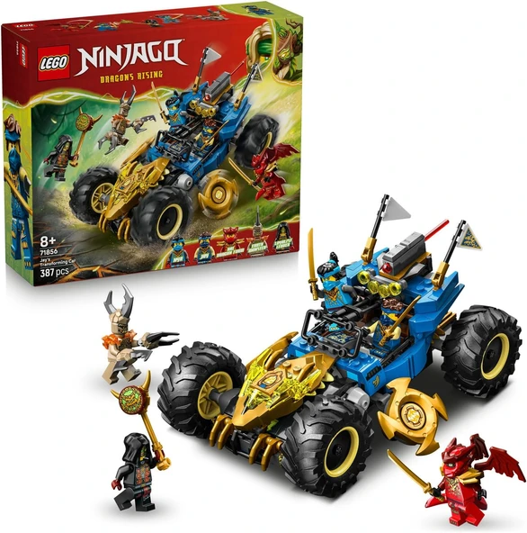 Lego Ninjago Jay'In Dönüşen Arabası 71856-8 Yaş Ve Üzeri Çocuklar Için Jay, Nya, Kai, Kötü Toprak Ca ürün görseli 1