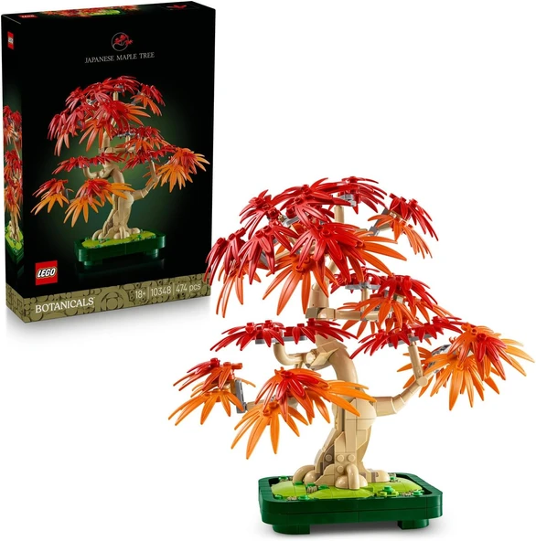 Lego Botanicals Japon Kırmızı Akçaağaç Bonsai Ağacı 10348 - Kırmızı Ve Kehribar Sarısı Yapraklara Sa ürün görseli 1