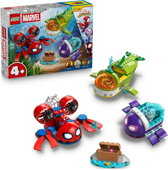 Lego Marvel Spidey Ve İnanılmaz Arkadaşları Spidey: Su Altı Araçları 11207-4 Yaş Ve Üzeri Çocuklar I ürün görseli 1