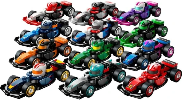 Lego Minifigür 71049 F1 Race Cars : Tam Set (12 Adet Minifigür İçerir) ürün görseli 1