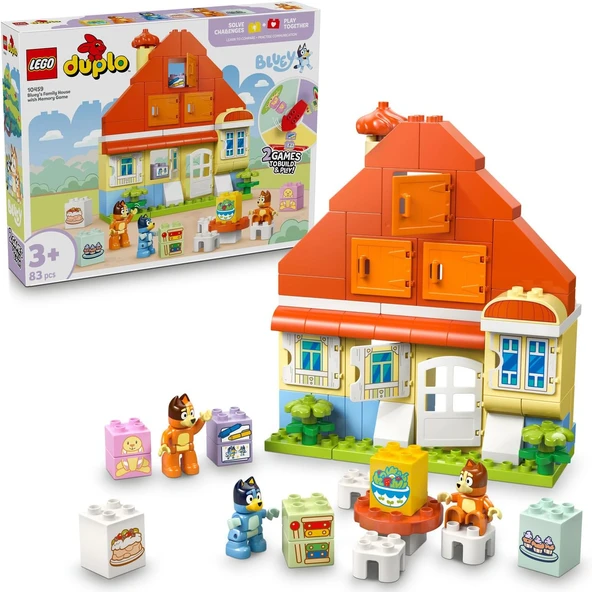Lego Duplo Bluey: Bluey Ailesinin Evi Ve Hafıza Oyunu 10459-3 Yaş Ve Üzeri Çocuklar Için İnteraktif ürün görseli 1