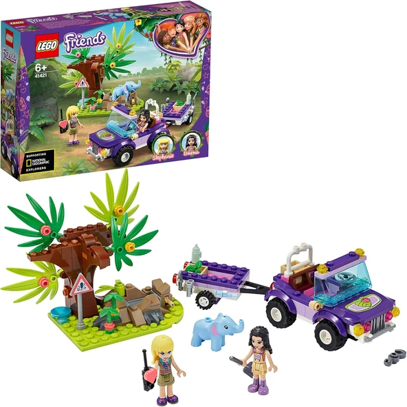 Lego Friends Yavru Fil Kurtarma Operasyonu 41421 Çocuklar Için Yapım Oyuncağı; Eğlenceli Kurtarma Op ürün görseli 1