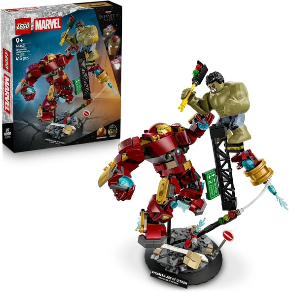 Lego Marvel Efsanevi Savaş: Hulkbuster, Hulk’A Karşı 76343-9 Yaş Ve Üzeri Çocuklar Için Iron Man Ve ürün görseli 1