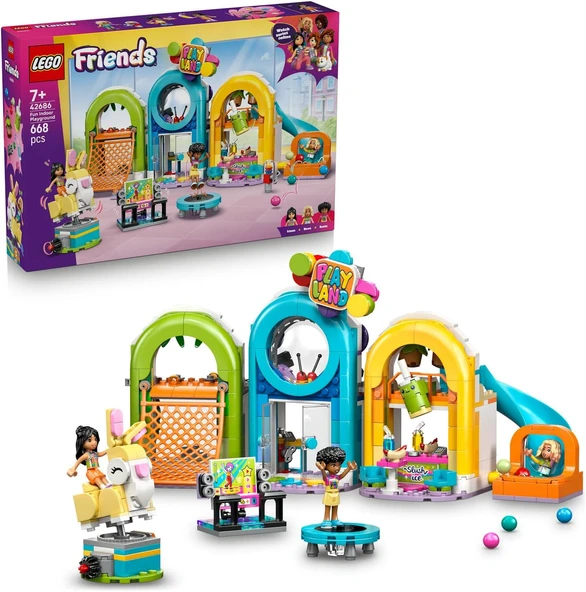 Lego Friends Eğlenceli Kapalı Oyun Parkı 42686 – 7 Yaş Ve Üzeri Çocuklar Için Liann, Nova Ve Sonia M ürün görseli 1