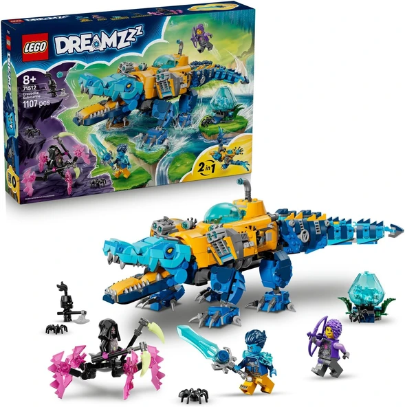 Lego Dreamzzz Timsah Denizaltı 71512 – 8 Yaş Ve Üzeri Çocuklar Için Logan, Zoey, Arika Minifigürleri ürün görseli 1