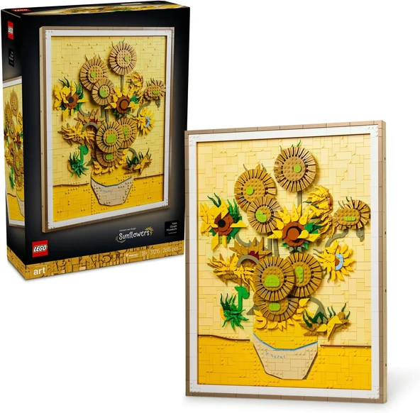 Lego Art Vincent Van Gogh – Ayçiçekleri 31215 - Yetişkinler Için Ayarlanabilir Taç Yaprakları İçeren ürün görseli 1