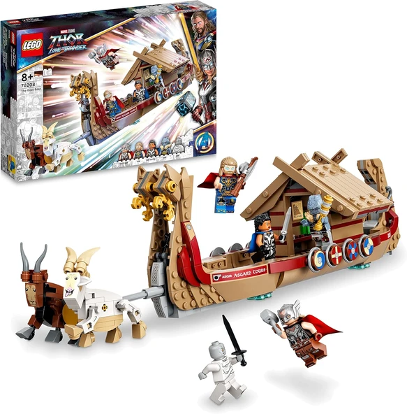 Lego Marvel Keçi Teknesi 76208-8 Yaş Ve Üzeri Için 5 Minifigürlü Koleksiyonluk Oyuncak Yapım Seti (5 ürün görseli 1