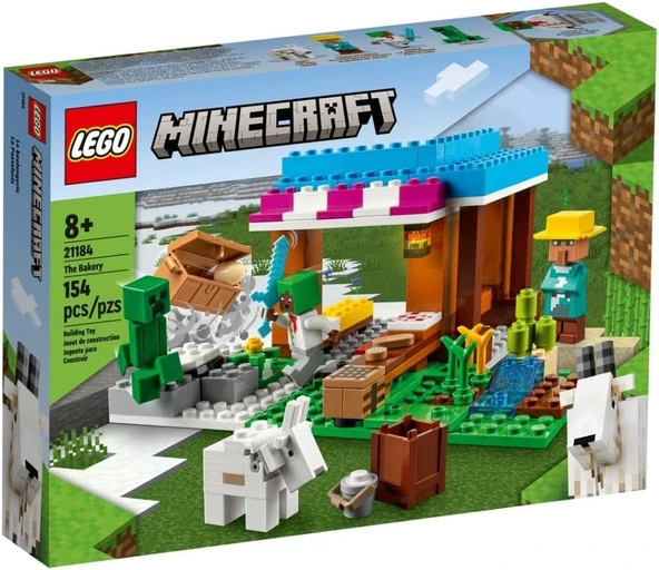Lego® Minecraft® Fırın 21184-8 Yaş Ve Üzeri Çocuklar Için Köylü Ve Creeper™ İçeren Oyuncak Yapım Set ürün görseli 1