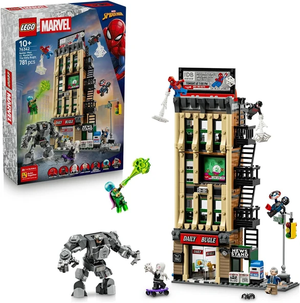 Lego Marvel Örümcek Adam Mysterio'Ya Karşı: Daily Bugle 76342-10 Yaş Ve Üzeri Çocuklar Için 7 Minifi ürün görseli 1