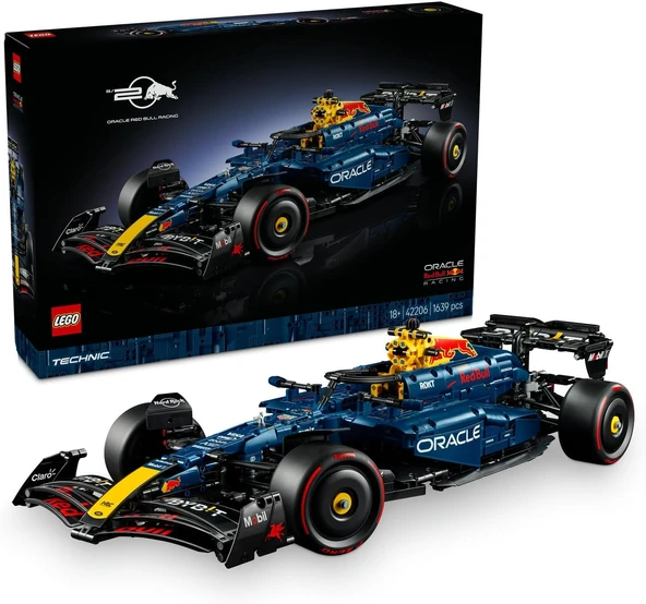 Lego Technic Oracle Red Bull Racing Rb20 F1 Araba 42206 - Yetişkinler Için 1:8 Ölçekli V6 Motor, Vit ürün görseli 1