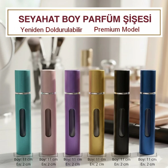 Premium Parfüm Şişesi Parfüm Şişesinden Doldurulabilir Çanta Içi Cep Parfüm Şişesi 8ml Dolan Şişe ürün görseli 1