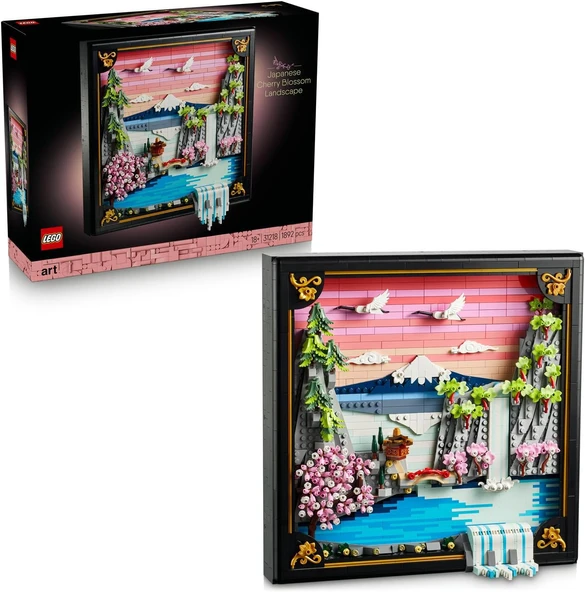Lego Art Japon Kiraz Çiçeği Manzarası 31218 – Yetişkinler Için Ayarlanabilir 3 Boyutlu Şelale Ile Fu ürün görseli 1