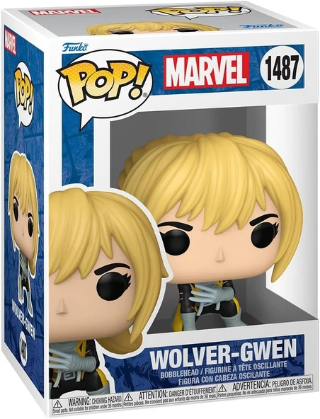 Funko Pop Marvel: Gwen Stacy- Wolver-Gwen, Oyuncak Figür ürün görseli 1