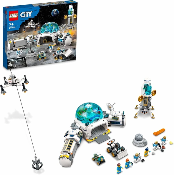 Lego® City Ay Araştırma Üssü 60350 - Çocuklar İçin Yaratıcı Oyuncak Yapım Seti (786 Parça) ürün görseli 1