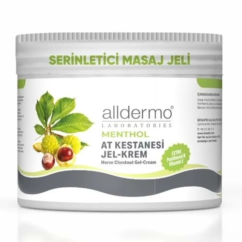 ALLDERMO AT KESTANESİ SERİNLETİCİ JEL KREM 500 ML ürün görseli 1