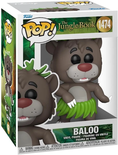 Funko Pop! Disney: Tjb - Baloo Bear​ - Jungle Book - Vinil Koleksiyon Figürü - Hediye Fikri - Resmi ürün görseli 1