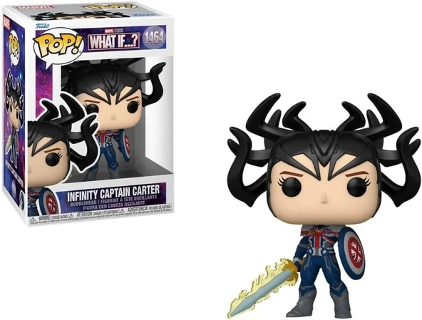 Funko Pop Vinyl: Marvel What If - Infinity Captain Carter - Koleksiyon Vinil Figür - Hediye Fikri - ürün görseli 1