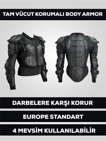 TURTLE Body Armor Tam Vücut Korumalı Motosiklet Body Armour ürün görseli 1
