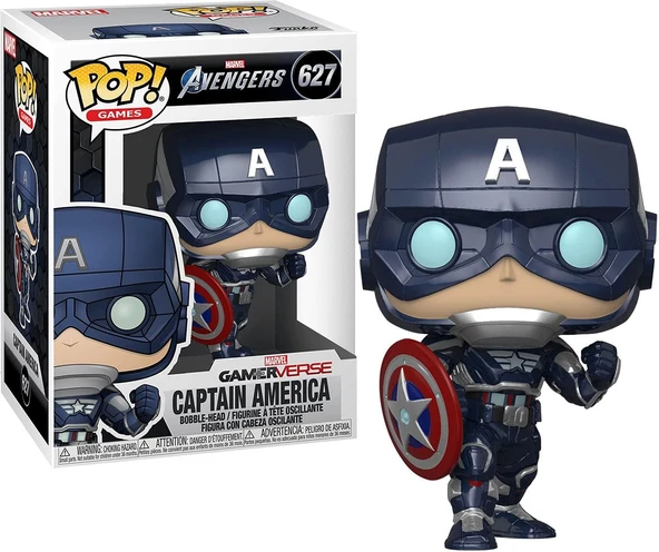 Funko Pop! Marvel: Avengers Oyunu - Kaptan Amerika (Stark Tech Suit)" ürün görseli 1